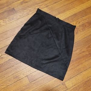 Black Suede Skirt